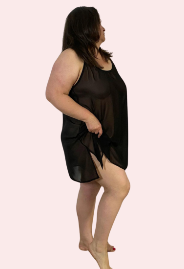 Glowing Aura Transparent Night Dress Snazzyway